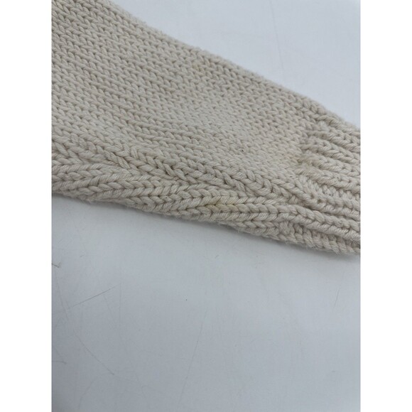 Vtg. Chunky Knit Rosette Granny Cottage Minimalist Button Cardigan Cotton 18 Mo - Picture 7 of 8